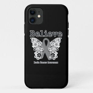 Glauben Sie - Hirntumor-Schmetterling Case-Mate iPhone Hülle