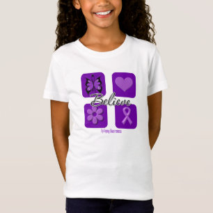 Glauben Sie Inspirations-Epilepsie-Bewusstsein T-Shirt