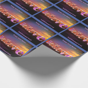 Glauben Sie inspirierend Personalisiert Geschenkpapier