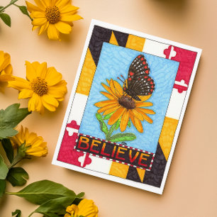 Glauben Sie inspirierende Postkarte