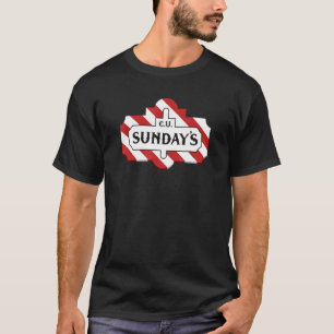 Glauben Sie Jesus gehen in die Kirche am Sonntag r T-Shirt