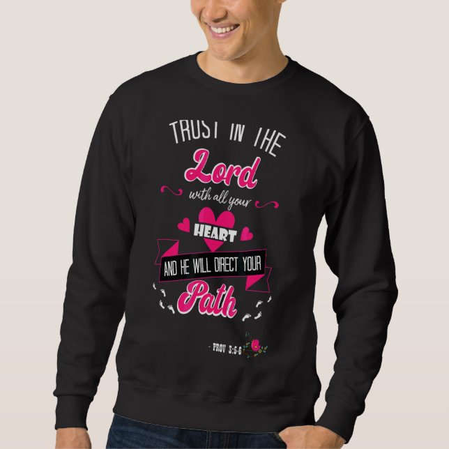Glauben Sie Jesus wird er Ihr Führer Christus Delu Sweatshirt (Vorderseite)