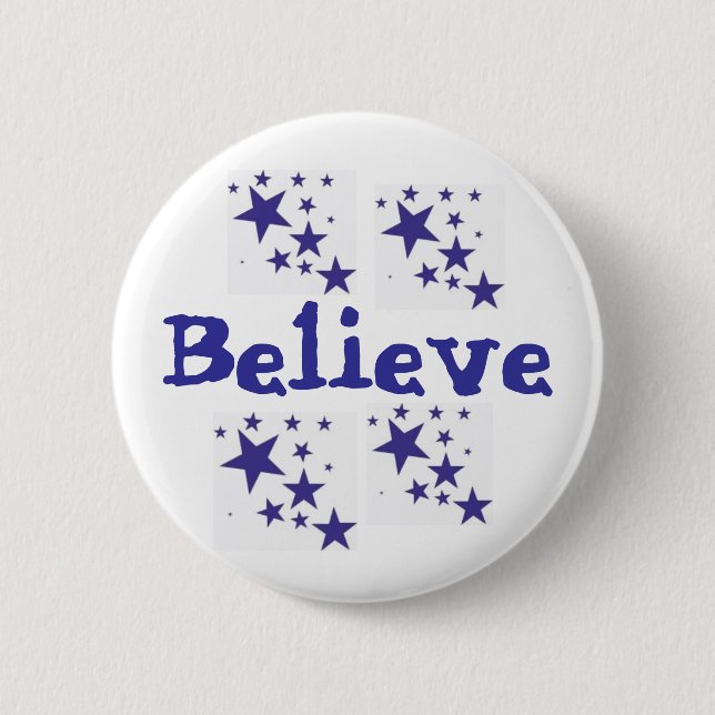 Glauben Sie Knopf Button (Vorderseite)