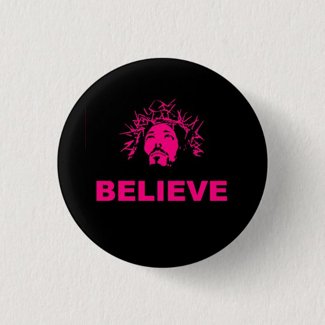 Glauben Sie Knopf Button (Vorderseite)