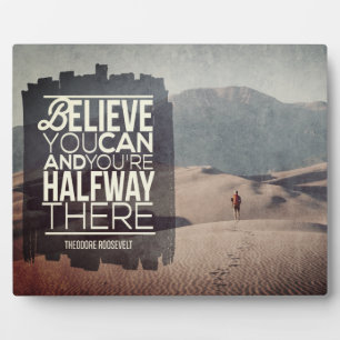 Glauben Sie können Fotoplatte