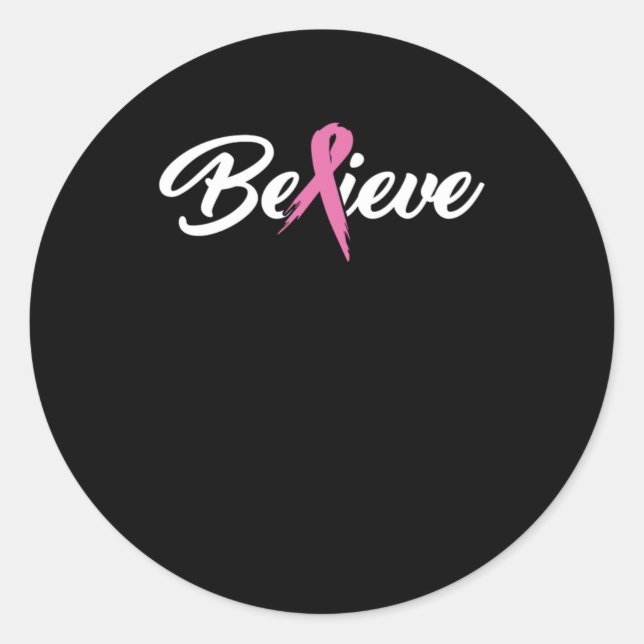 Glauben Sie Krebsüberlebende und Geschenk zur Kreb Runder Aufkleber (Vorderseite)