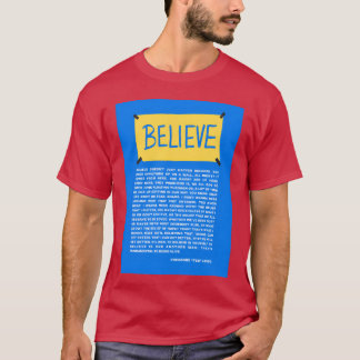 Glauben Sie Lasso-Zitate lustig T-Shirt