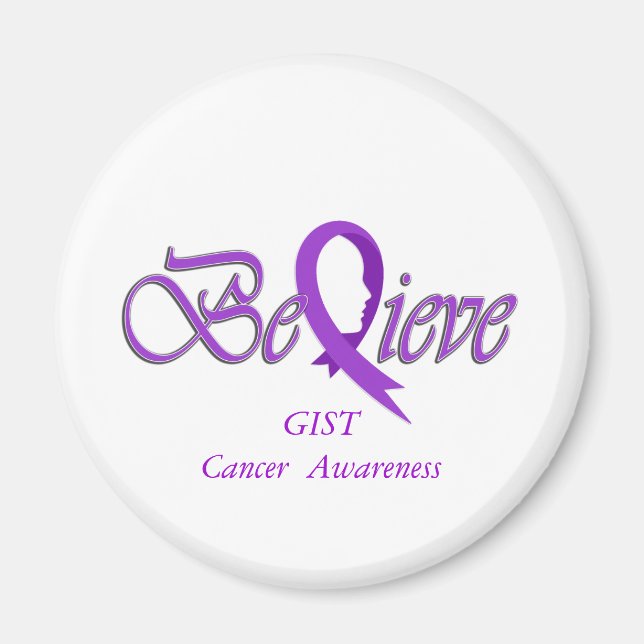 Glauben Sie "Lila - Geschenkartikel" Magnet (Vorne)