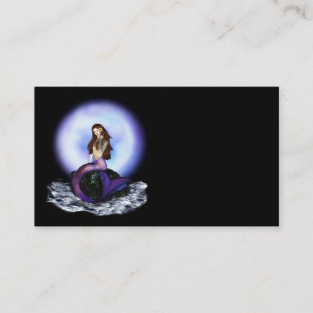 Glauben Sie Meerjungfrau-Visitenkarte Visitenkarte (Vorderseite)