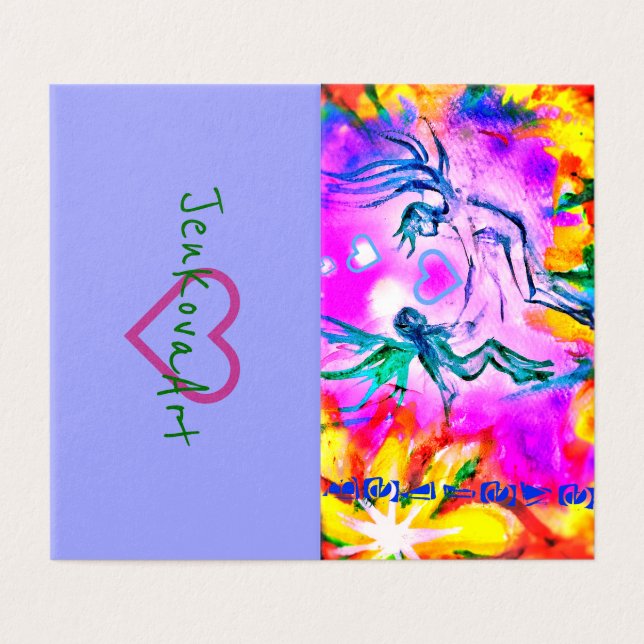 GLAUBEN SIE MINIkarten DER FEEN-<3 Visitenkarten (Außenseite Aufgefaltet)