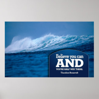 Glauben Sie Motivierend Poster Print