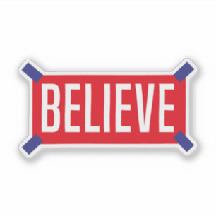 Glauben Sie, Motivierend Zitat für die Liebe des S Aufkleber