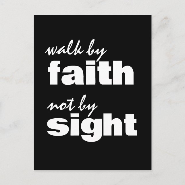 GLAUBEN SIE NICHT IM BLICK POSTKARTE (Vorderseite)