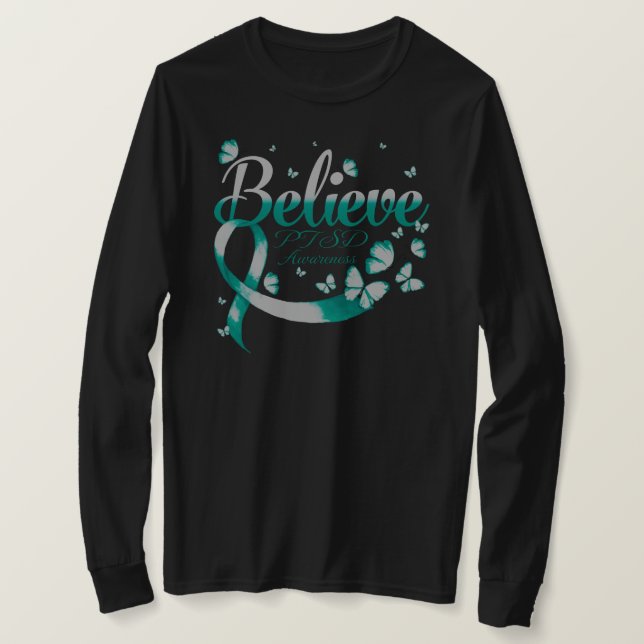 Glauben Sie PTSD Butterfly T-Shirt (Design vorne)