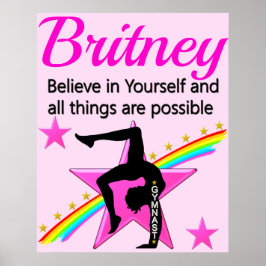 GLAUBEN SIE SICH IN IHREM SELBSTKUNDEN GYMNASTICS POSTER