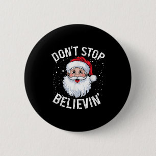 Glauben Sie Weihnachten Vintage Santa Lustig weite Button