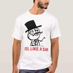 Glauben Sie wie ein Sir - 2 mit Seiten versehener T-Shirt