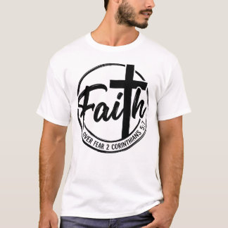 Glauben statt Angst Kreuz T-Shirt