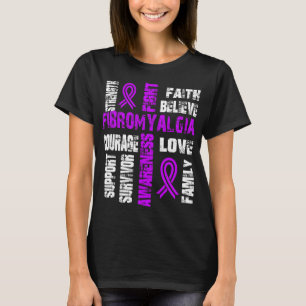 Glauben und Kampf Fibromyalgie T-Shirt