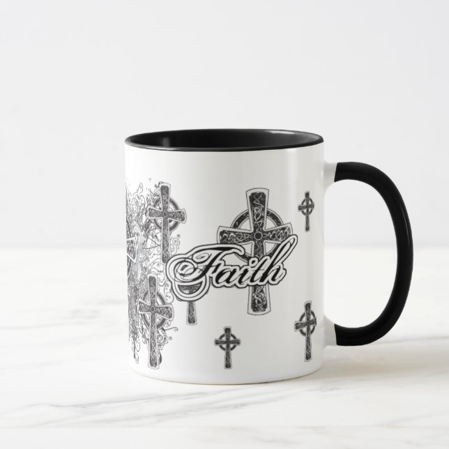 Glauben-und Kreuz-religiöse Tasse (Rechts)