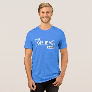 glauben und Motivierend erreichen Tri-Blend Shirt