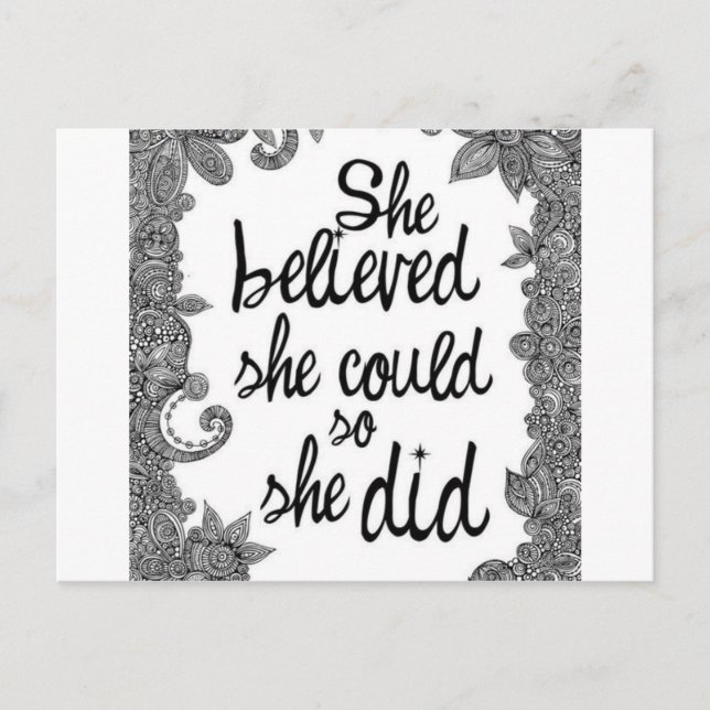 glaubend postkarte (Vorderseite)