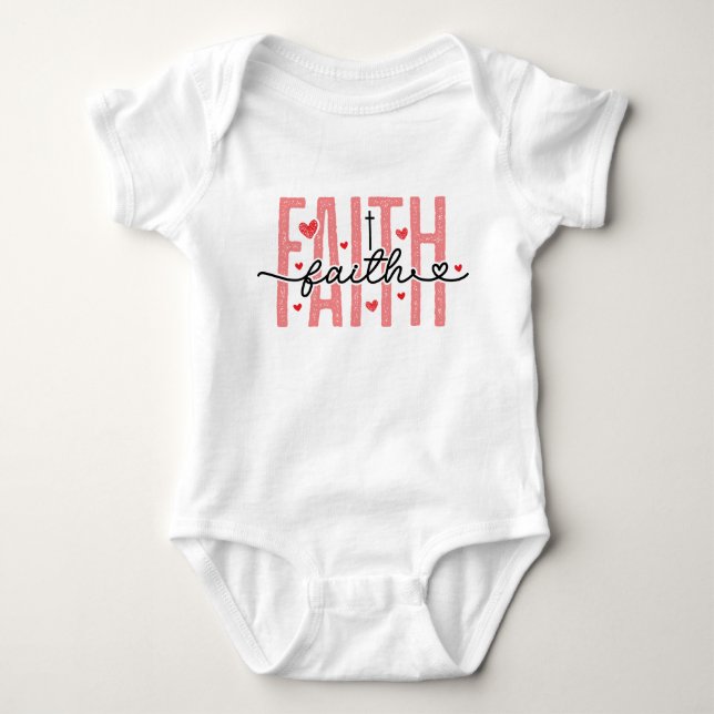 Glaubens-Baby-Body Baby Strampler (Vorderseite)