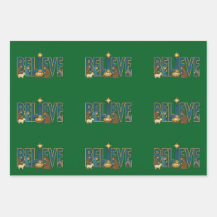 Glaubens-Kippfigur  Geschenkpapier Set