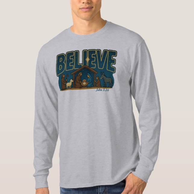 Glaubens Krippe T-Shirt (Vorderseite)