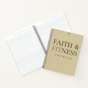 Glaubens- und Fitness-Tagebuch – Christlicher Trai Notizbuch