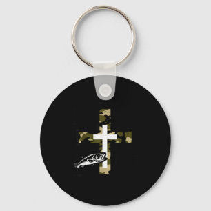 Glaubensangeln Jagd-Tarnkreuz Mit Haken B Chris Schlüsselanhänger