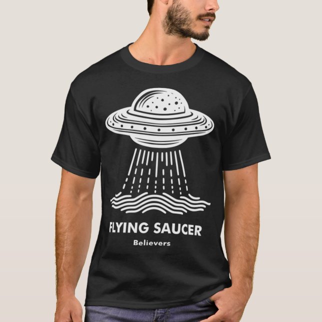 Glaubensanhänger von fliegenden Untertassen T-Shirt (Vorderseite)