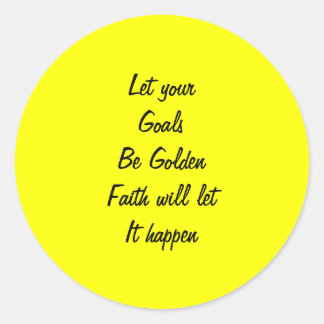 Glaubensaufkleber Runder Aufkleber