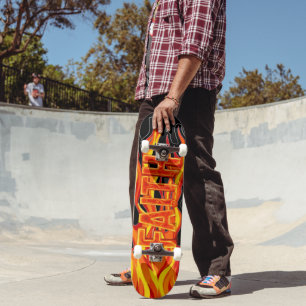 Glaubensflammen Skateboard