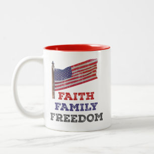 Glaubensfreiheit Zweifarbige Tasse