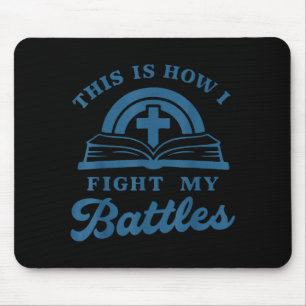 Glaubensgebet Schlachten Bibel Kreuz Christlich Mousepad