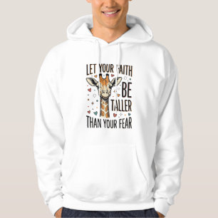 Glaubensgiraffe Inspirierendes Vintage-Shirt-Desig Hoodie