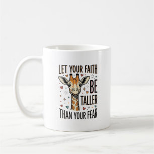 Glaubensgiraffe Inspirierendes Vintage-Shirt-Desig Kaffeetasse