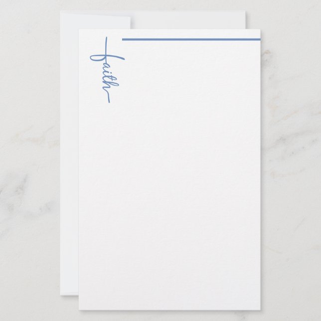 Glaubenskreuz Briefpapier (Vorderseite)