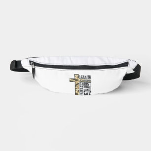 Glaubenskreuz Ich kann alle Dinge christliches Shi Bauchtasche
