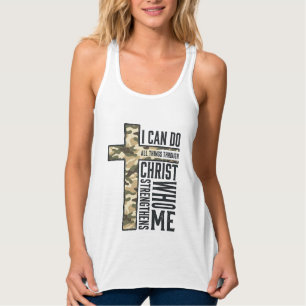 Glaubenskreuz Ich kann alle Dinge christliches Shi Tank Top