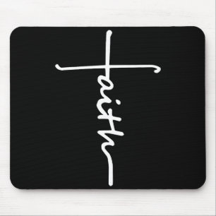 Glaubenskreuz Zitate christlich Löwe Lukas für Män Mousepad