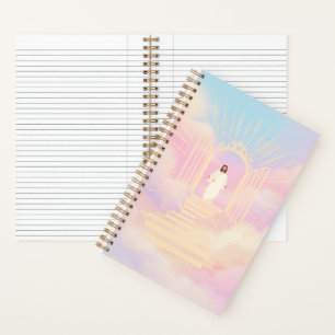 Glaubenskunst Pastellfarben Golden Gate Jesus Gebe Notizbuch