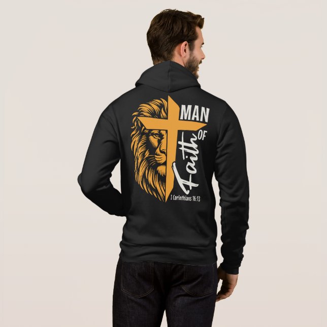 Glaubensmann Hoodie (Schwarz voll)