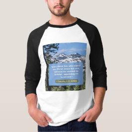 Glaubensnachricht - 1 Timothy 1-12 - 3/4 Länge wei T-Shirt