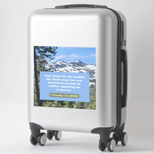 Glaubensnachricht - Bibel - 1 Timothy 1-12 - Vinyl Aufkleber