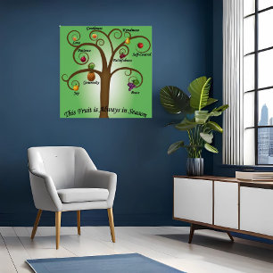 Glaubensposter Frucht des Geistes Schrift Poster