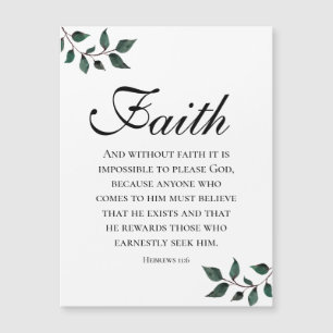 Glaubensschrift Hebräer 11:16 Bibelvers Magnet