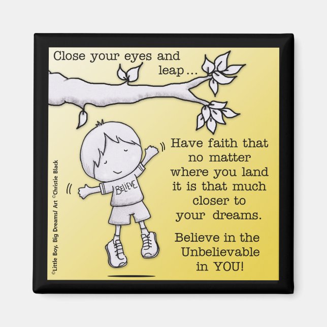 Glaubenssprung Magnet (Vorne)