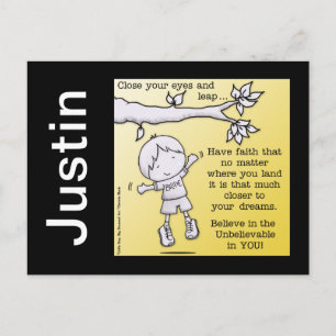 Glaubenssprung Postkarte